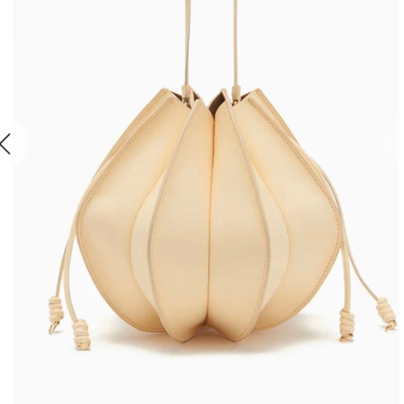 Ulla Johnson Handbags - Ulla Johnson Cream Drawstring Bag